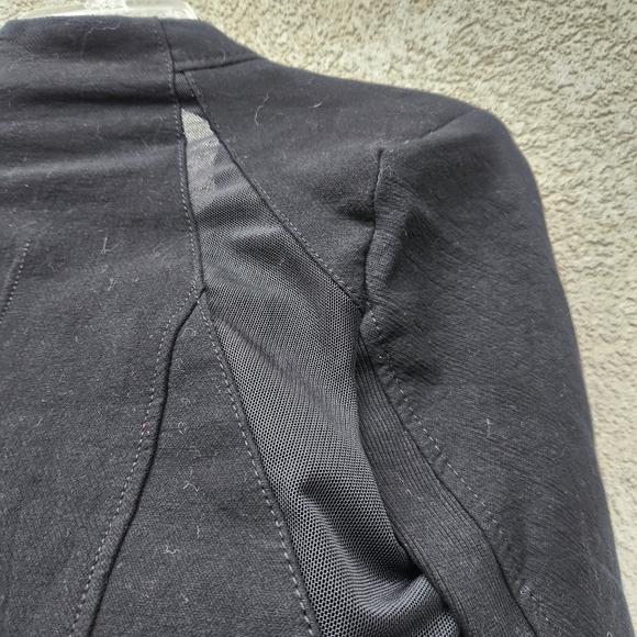 Blank NYC Women's Sin City Jacket Small Black Mesh Detail Crepe Goth NEW - Picture 6 of 14